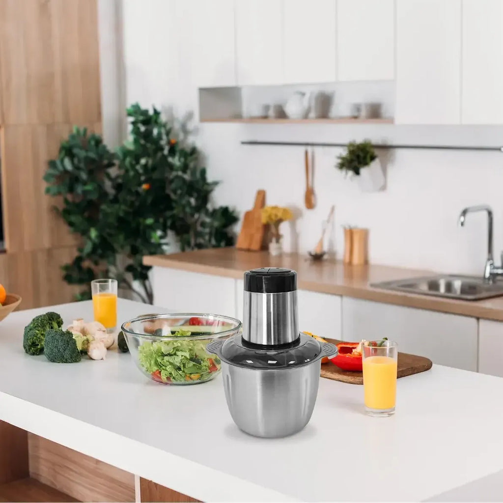 Picador Eléctrico Alimentos 4 Cuchillas
